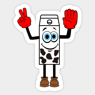 Milk Carton Nostalgia Sticker